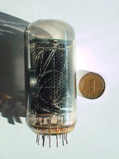 ZM1040 Nixie with red filter removed