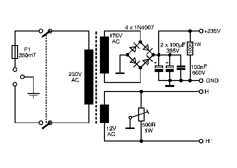 B mit EL84 ECL86 ELL80 EL95 ECC83... GEPRÜFTES Netzteil für Röhrenverstärker z 